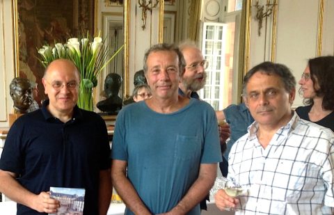 Renzo Ricca, Robert Penner and Athanase Papadopoulos at a City Hall reception in Strasbourg (France). June 2014.