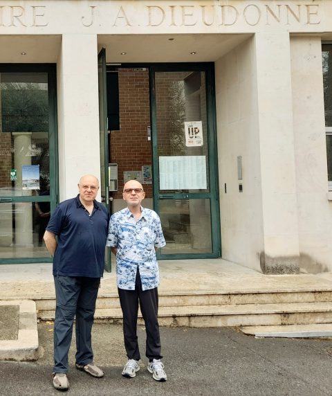 Renzo Ricca and Jean-François Mascari at the Laboratoire Dieudonné (Nice, France). June 2022.