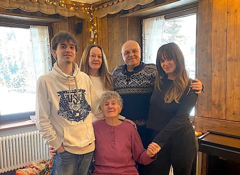 Christmas day at home, with grandma Ida sitting at the centre. (Aosta Valley). December 2025.